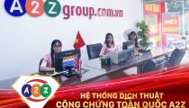 Dịch Thuật Công Chứng Tiếng Thái Lan Tại A2Z Thành Phố Cửa Lò – Đúng Chuẩn Pháp Lý, Giao Nhanh, Chi Phí Hợp Lý