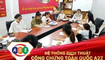 Dịch Thuật Đăng Ký Kinh Doanh Tại A2Z Huyện Thái Hoà